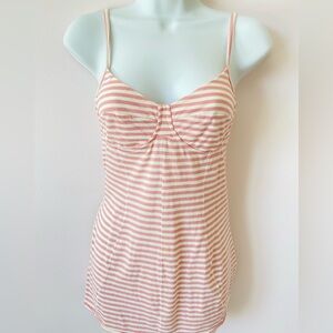 Wilfred cotton camisole pink striped medium